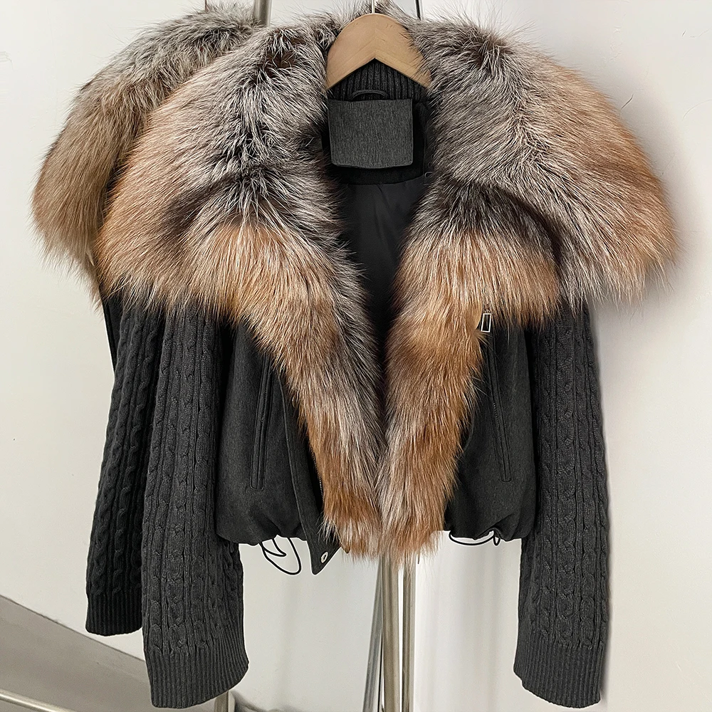 OFTBUY 90% Duck Down Jacket Women Luxury Natural Raccoon Fur Winter Short Puffer Coat Thicken Female Parkas Detachable Sleeve