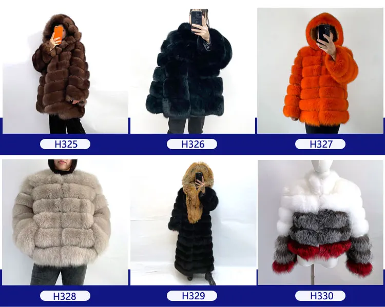 Ladies Winter Luxurious Crop Fur Coat Women Real Raccoon Fur Jacket Long Sleeve V-shaped Hand-cut Thickened Warm Fashion
