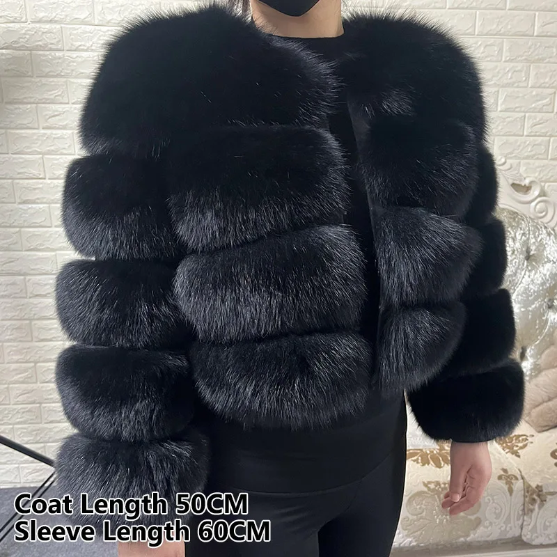 2026 MAOMAOKONG Natural Real Fox Fur Coat Women Winter Long Sleeve Luxury Raccoon Fur Jackets Thick Top Female Furry Coat Vest