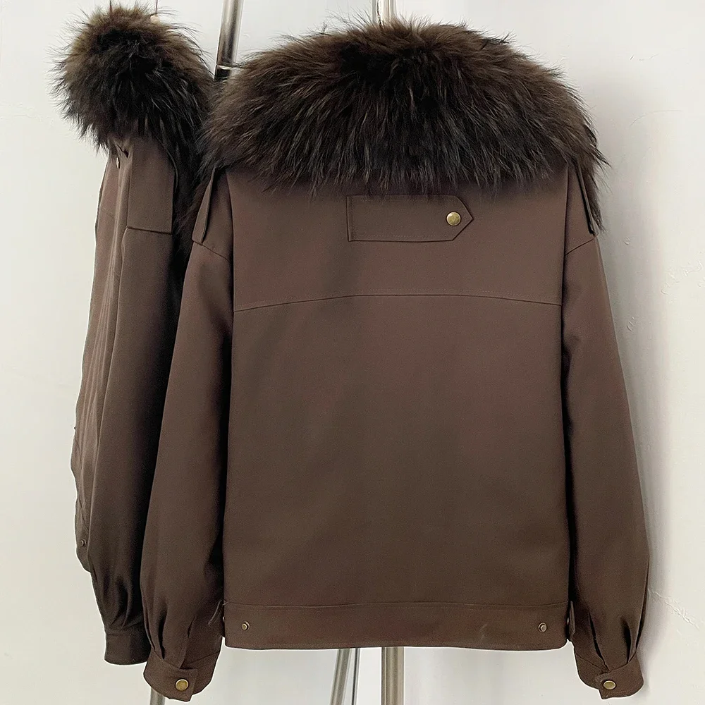 OFTBUY 2026 New Winter Female Duck Down Parka Real Fox Fur Collar Women Natural Fur Warm Jacket Fur Cuffs Casual Coat Outerwear