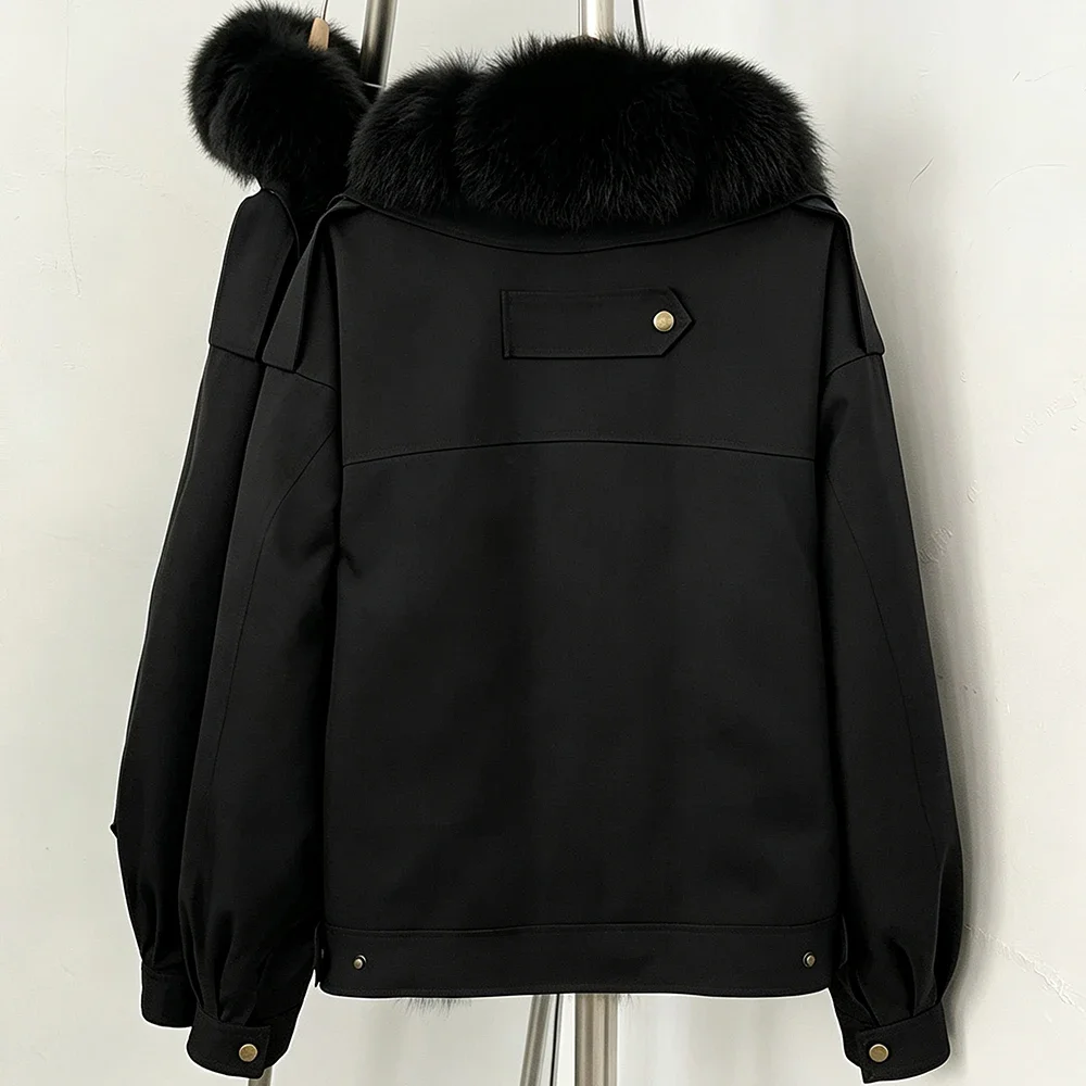 OFTBUY 2026 New Winter Female Duck Down Parka Real Fox Fur Collar Women Natural Fur Warm Jacket Fur Cuffs Casual Coat Outerwear