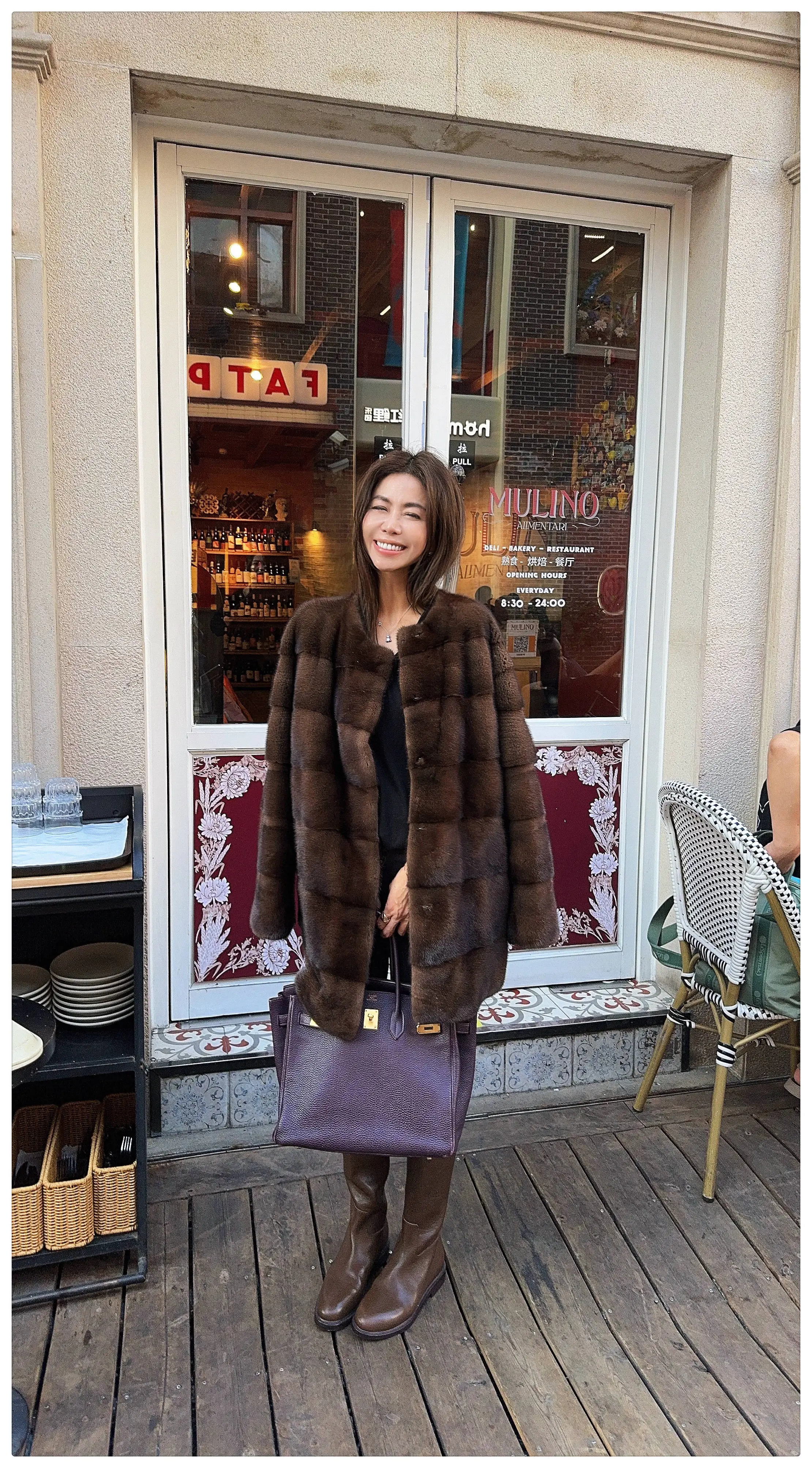 HDHOHR 2026 New100% Real Mink Fur Coat Women Fashion Essential Natural Mink Jacket Winter Thick Warm Long Mink Fur Outerwear