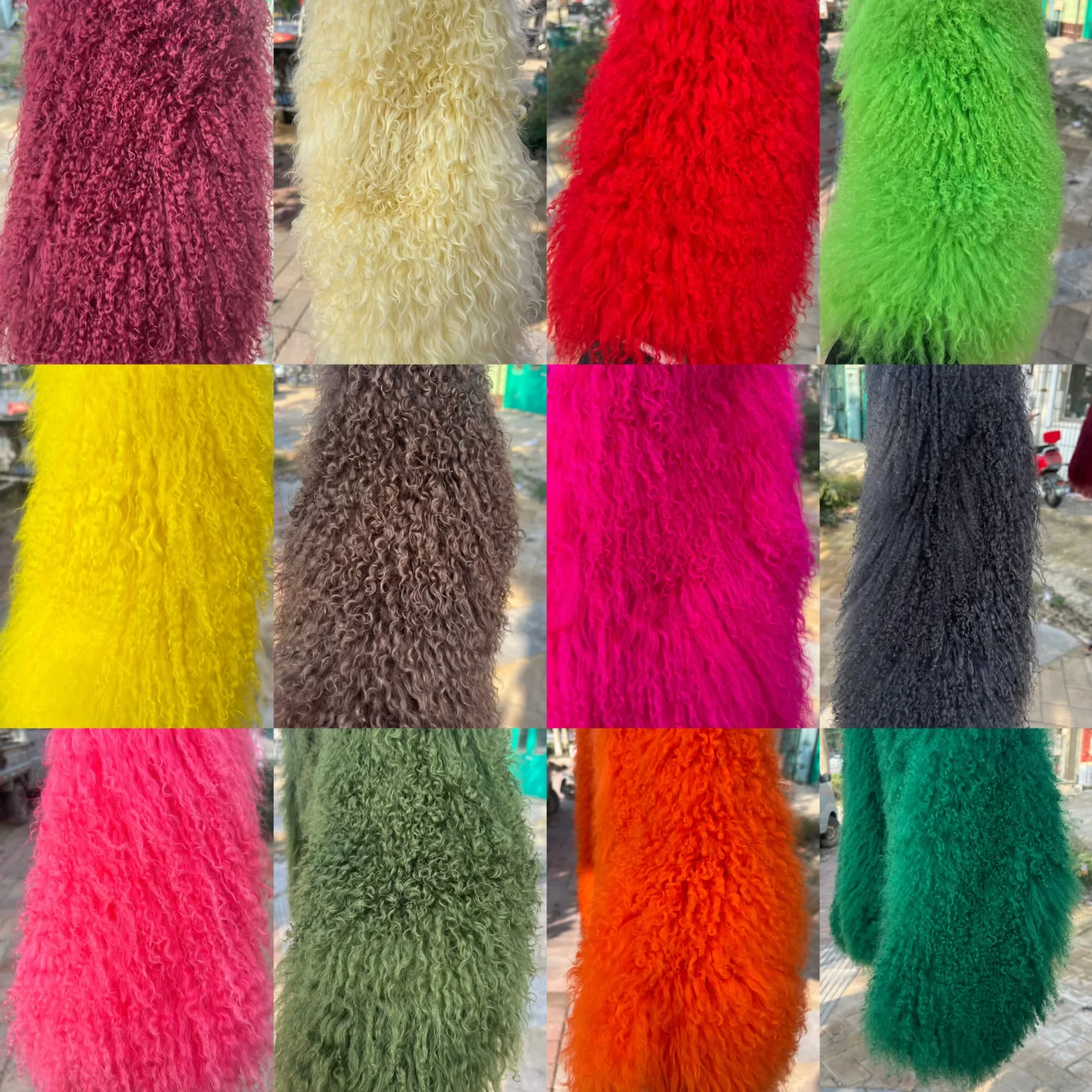 New Style Genuine 100% Mongolian Sheepskin Real Fur Large Collar Brow Jacket Women Winter Coat High-Quality Sheepskin OverCoat
