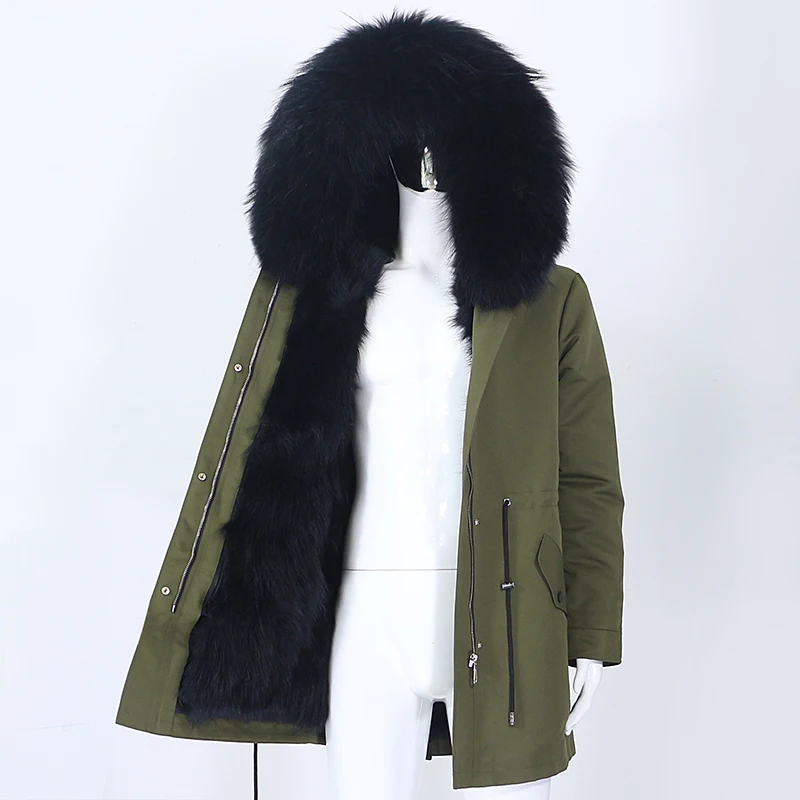 OFTBUY 2025 Men Waterproof Parka Real Fur Coat Winter Jacket Natural Fox Fur Liner Detachable Thick Warm Outerwear Streetwear