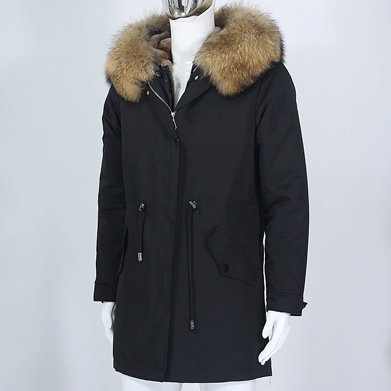 OFTBUY 2025 Men Waterproof Parka Real Fur Coat Winter Jacket Natural Fox Fur Liner Detachable Thick Warm Outerwear Streetwear