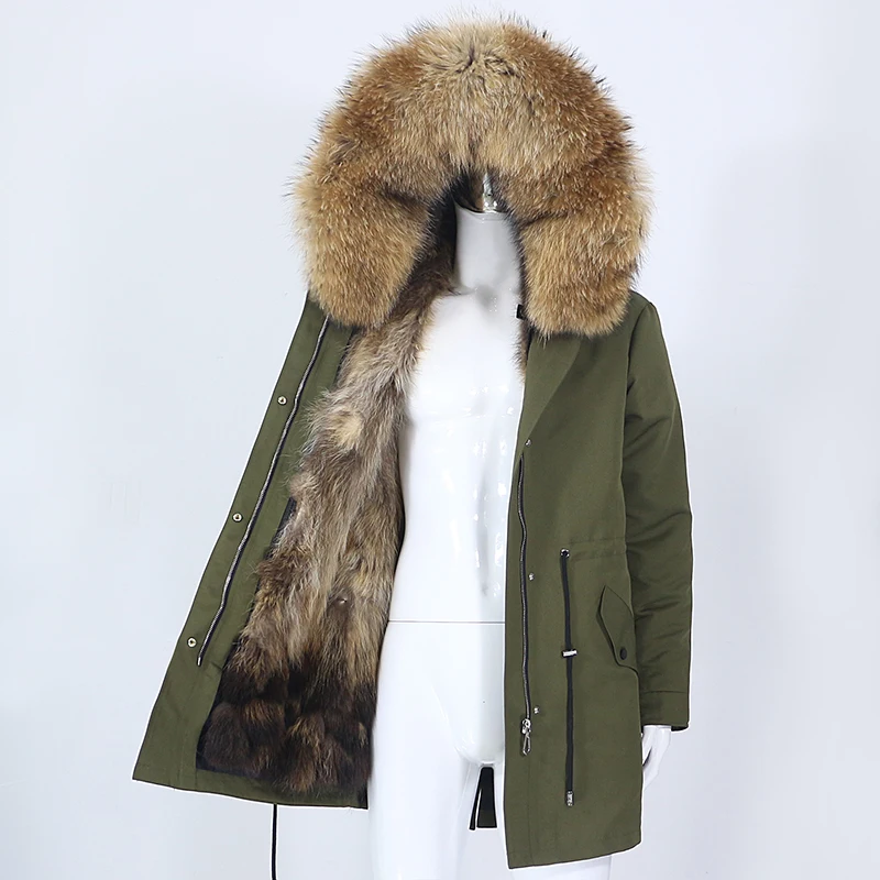 OFTBUY 2025 Men Waterproof Parka Real Fur Coat Winter Jacket Natural Fox Fur Liner Detachable Thick Warm Outerwear Streetwear