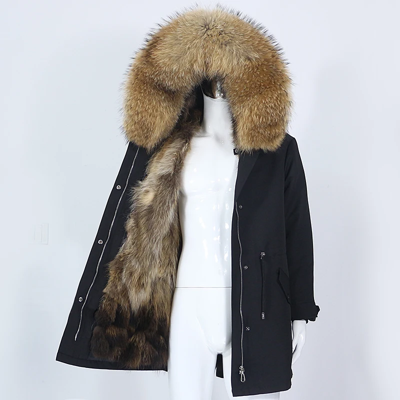 OFTBUY 2025 Men Waterproof Parka Real Fur Coat Winter Jacket Natural Fox Fur Liner Detachable Thick Warm Outerwear Streetwear