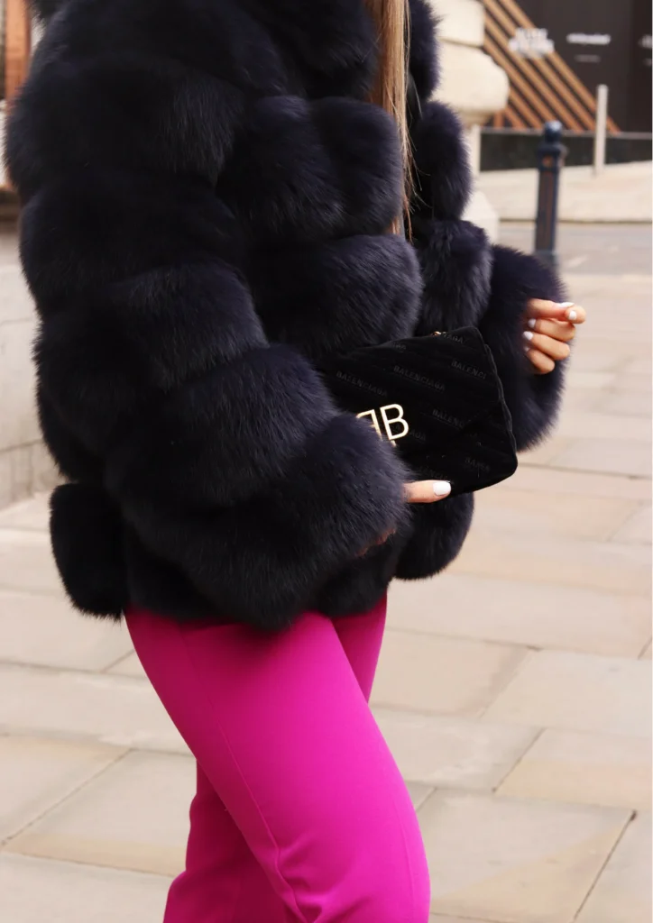 Luxury Real Fox Fur Coat Women Winter Thick Warm Hooded Fox FurJacket Short Bubble Real Fur Coats Outerwear Genuine Fur