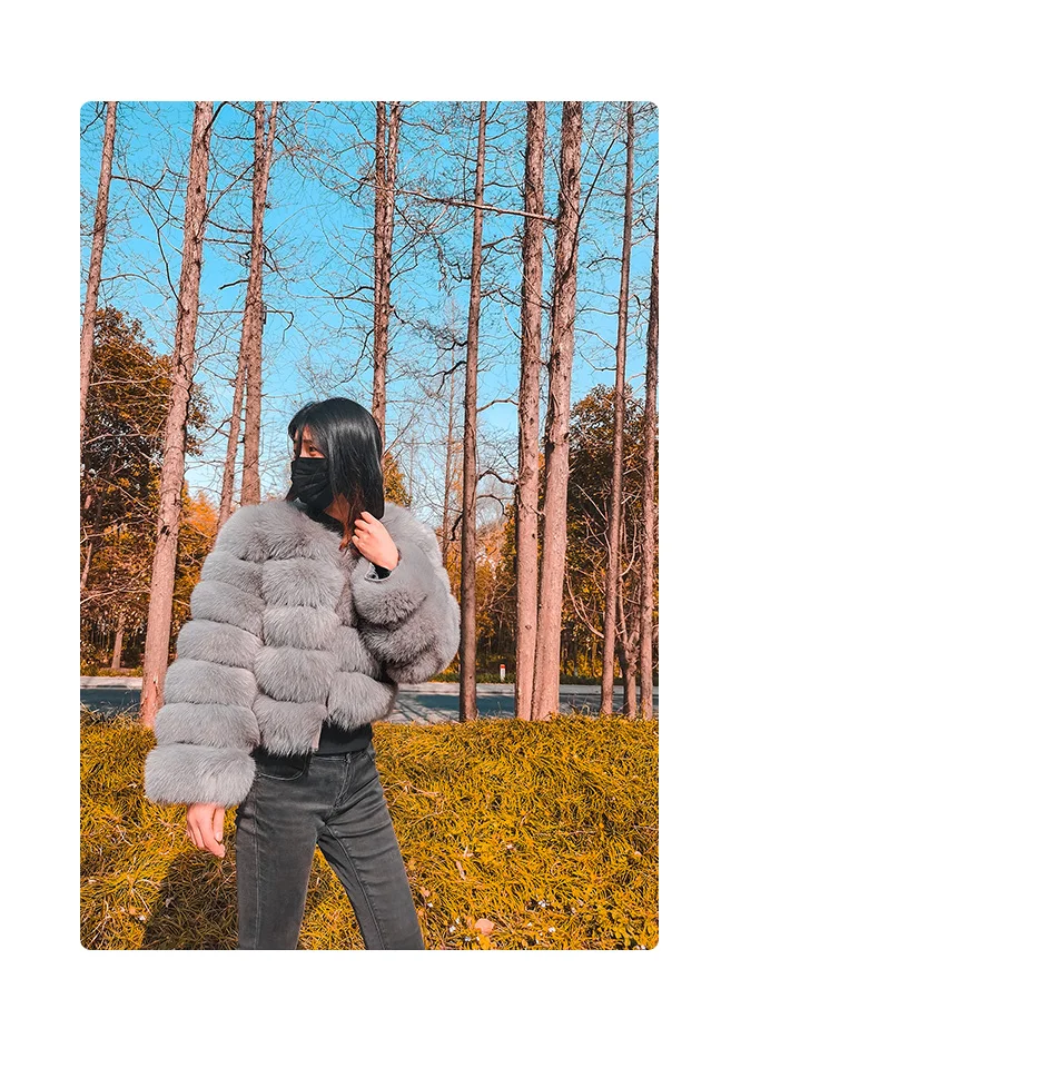 2025 MAOMAOKONG Natural Real Fox Fur Coat Women's Jackets Winter Furry Vest Luxury Beige Khaki Short Leather Female Clothing