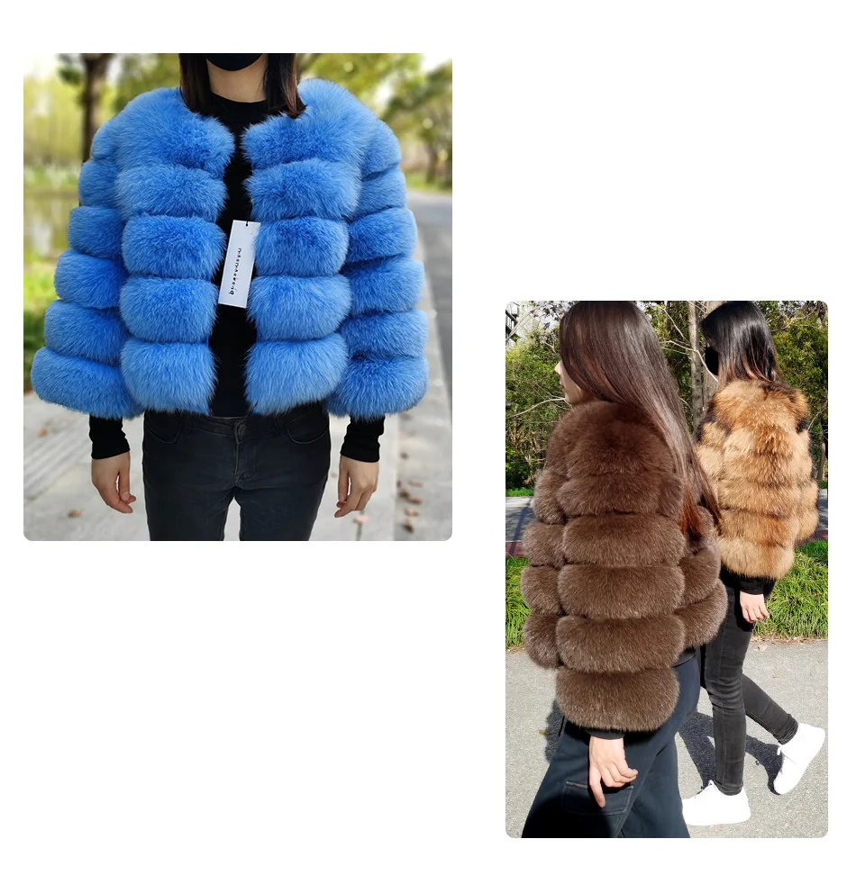 2025 MAOMAOKONG Natural Real Fox Fur Coat Women's Jackets Winter Furry Vest Luxury Beige Khaki Short Leather Female Clothing