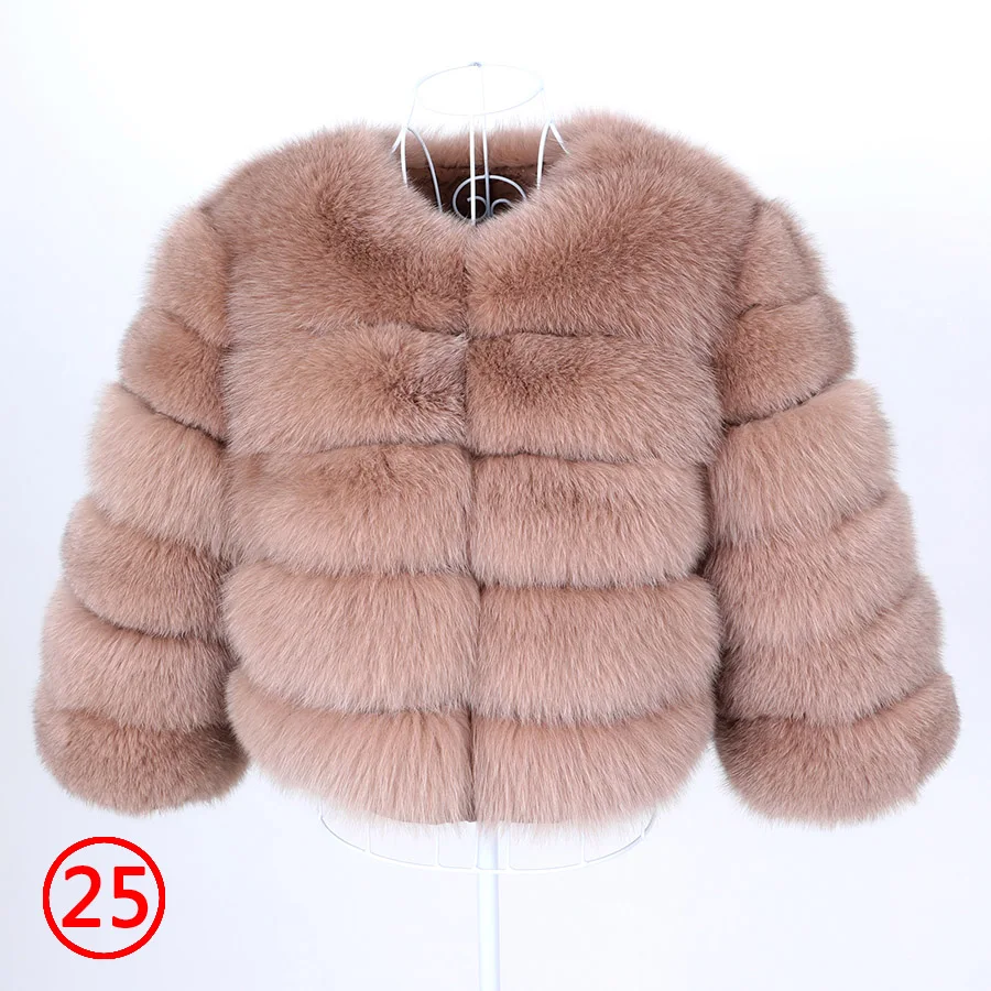2025 MAOMAOKONG Natural Real Fox Fur Coat Women's Jackets Winter Furry Vest Luxury Beige Khaki Short Leather Female Clothing