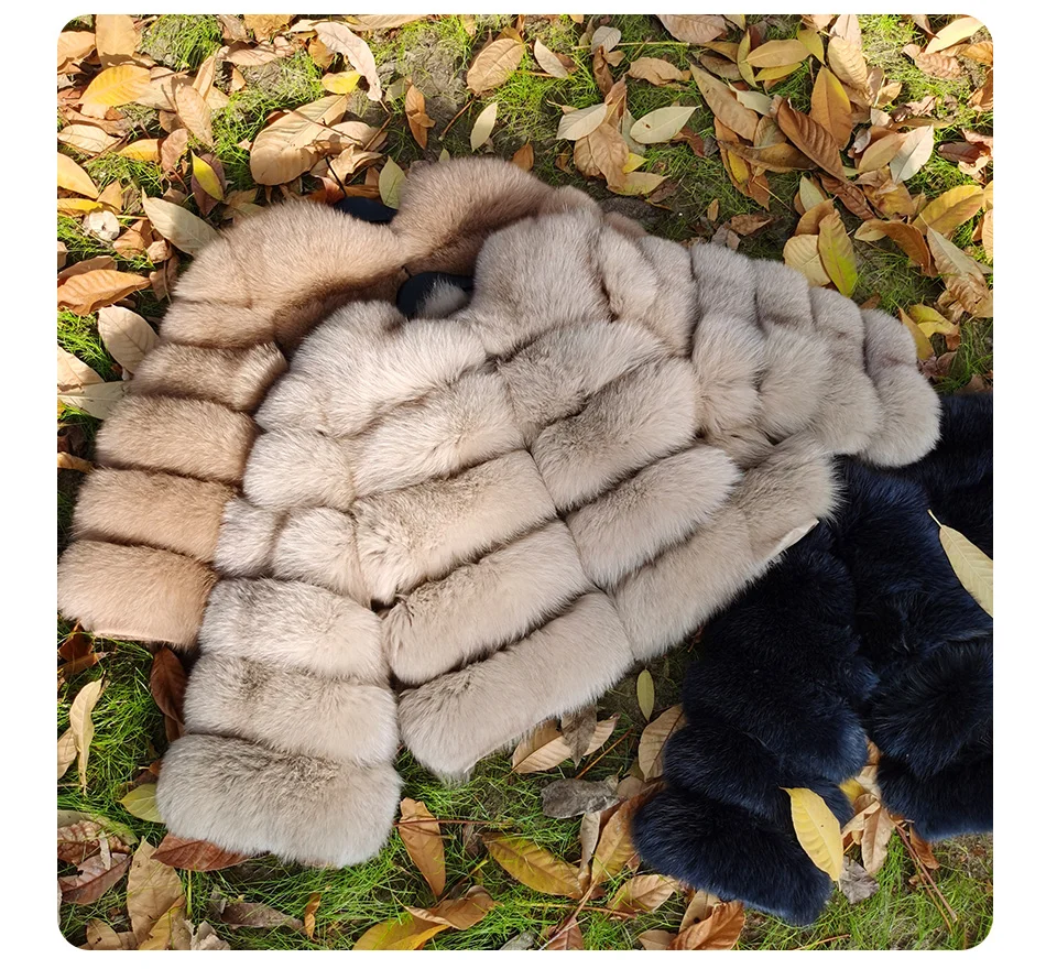 2025 MAOMAOKONG Natural Real Fox Fur Coat Women's Jackets Winter Furry Vest Luxury Beige Khaki Short Leather Female Clothing