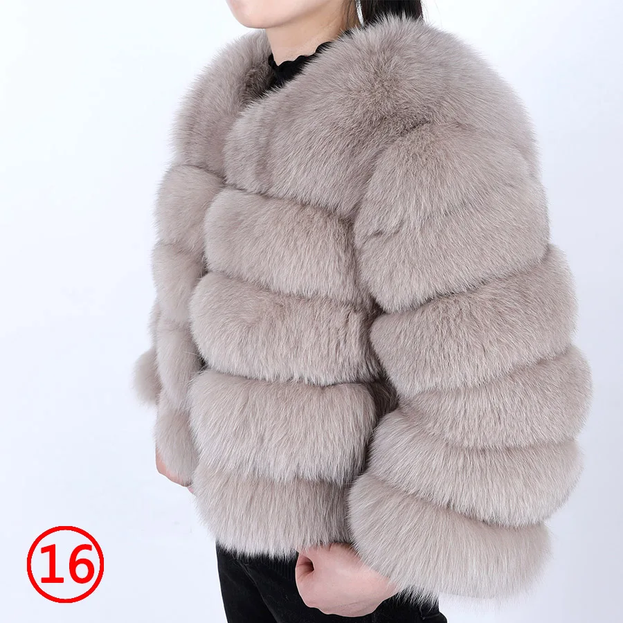2025 MAOMAOKONG Natural Real Fox Fur Coat Women's Jackets Winter Furry Vest Luxury Beige Khaki Short Leather Female Clothing