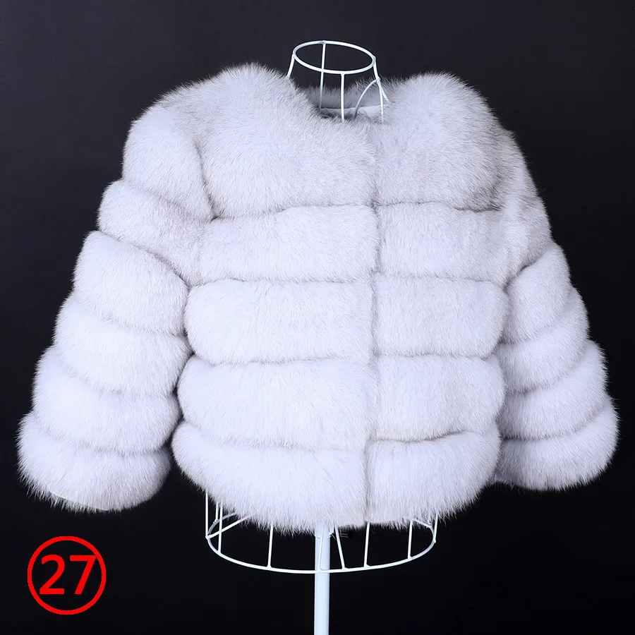 2025 MAOMAOKONG Natural Real Fox Fur Coat Women's Jackets Winter Furry Vest Luxury Beige Khaki Short Leather Female Clothing