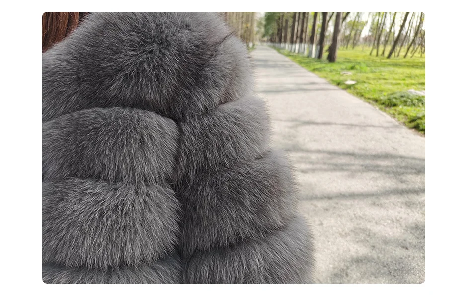 2025 MAOMAOKONG Natural Real Fox Fur Coat Women's Jackets Winter Furry Vest Luxury Beige Khaki Short Leather Female Clothing