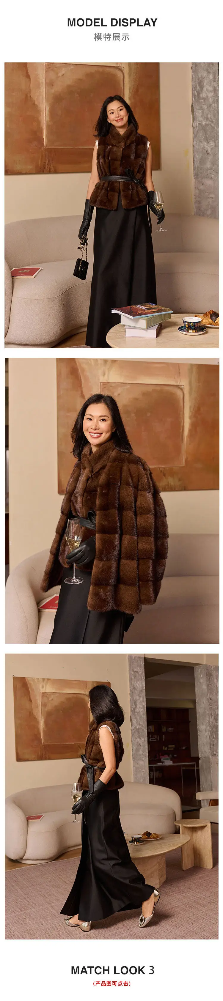 HDHOHR 2026 New Luxury Real Mink Fur Vast Full Pelt Fur Coats Fashion Natural Mink Fur Jackets Winter Female Fur Warm Vast