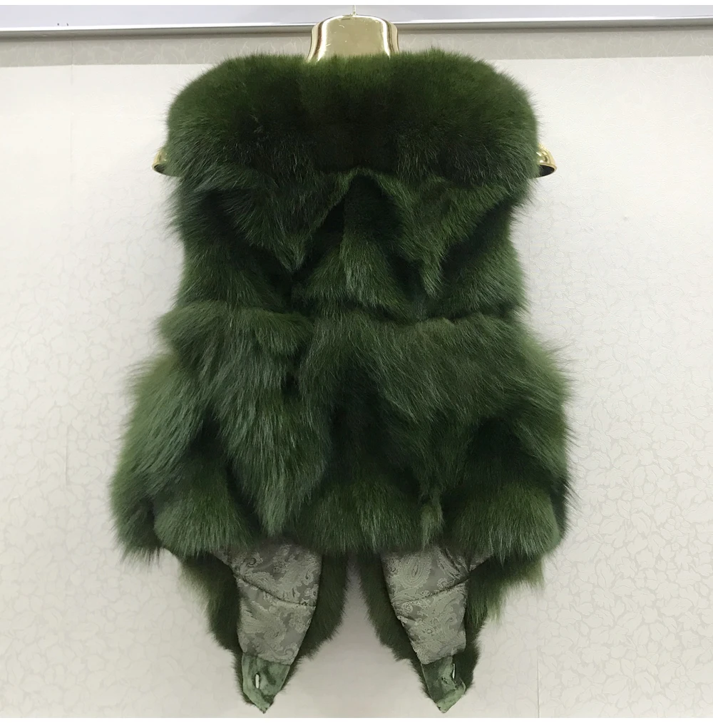 2026 Women Luxury 100% Genuine Real Fox Fur Vest Natural Soft Fox Fur Sleeveless Jacket New Lady Quality Warm Real Fox Fur Gilet
