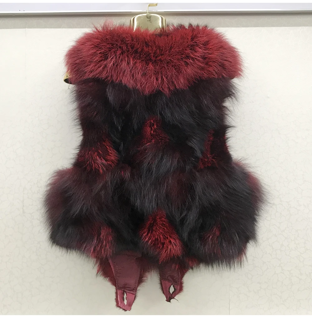 2026 Women Luxury 100% Genuine Real Fox Fur Vest Natural Soft Fox Fur Sleeveless Jacket New Lady Quality Warm Real Fox Fur Gilet