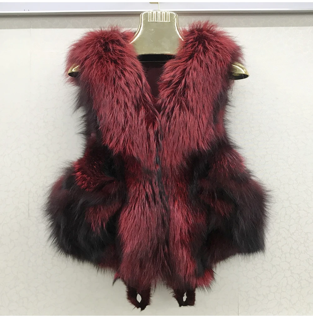 2026 Women Luxury 100% Genuine Real Fox Fur Vest Natural Soft Fox Fur Sleeveless Jacket New Lady Quality Warm Real Fox Fur Gilet