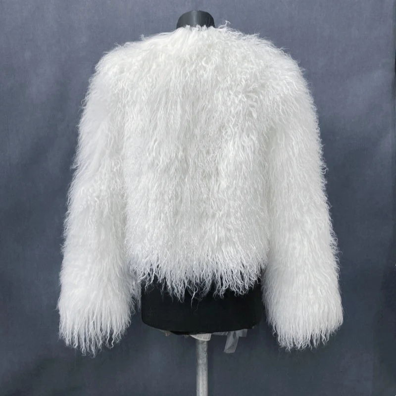 Natural Fur Coat Winter Mongolia Sheep for Women Genuine Sheeps Fur Jacket Women Jacket Real Fur Coats