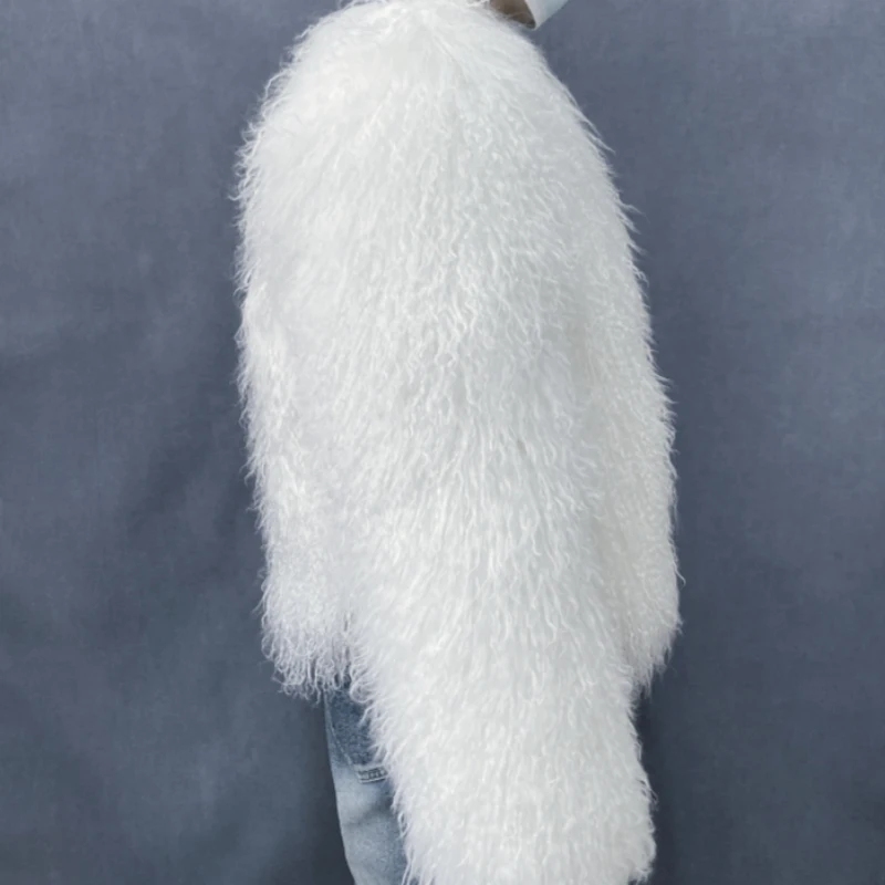 Natural Fur Coat Winter Mongolia Sheep for Women Genuine Sheeps Fur Jacket Women Jacket Real Fur Coats