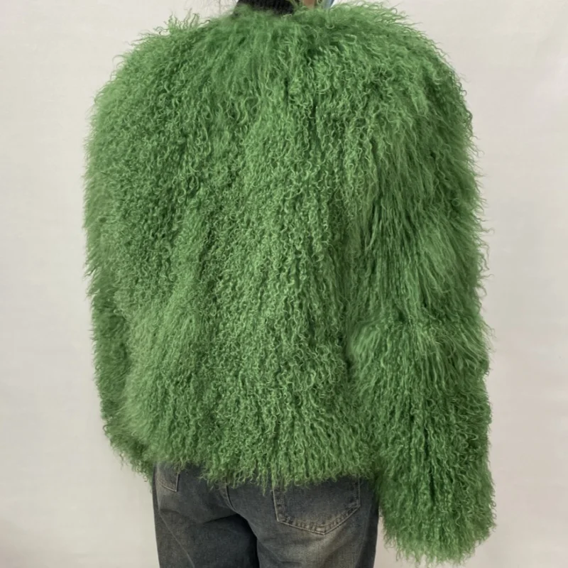Natural Fur Coat Winter Mongolia Sheep for Women Genuine Sheeps Fur Jacket Women Jacket Real Fur Coats