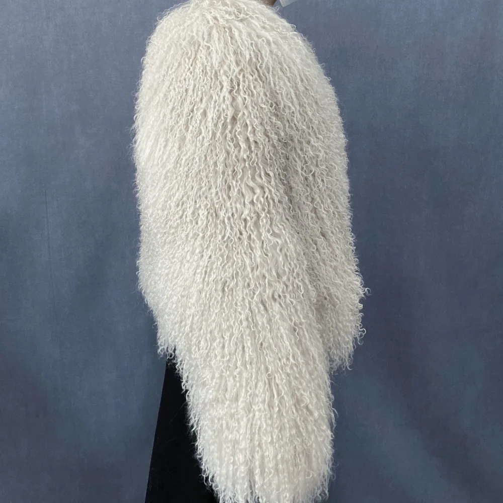 Natural Fur Coat Winter Mongolia Sheep for Women Genuine Sheeps Fur Jacket Women Jacket Real Fur Coats