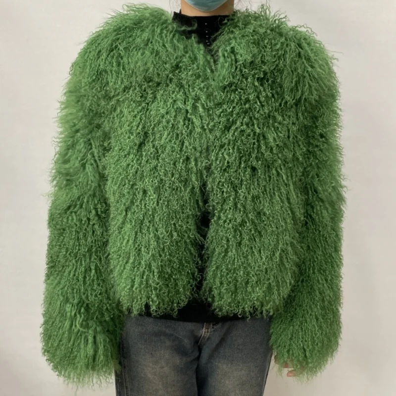 Natural Fur Coat Winter Mongolia Sheep for Women Genuine Sheeps Fur Jacket Women Jacket Real Fur Coats