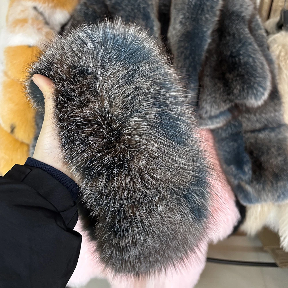 YOLOAgain Real Fox Fur Headband Women Lady Warm Soft Good Elastic Genuine Fox Fur Ring Scarves