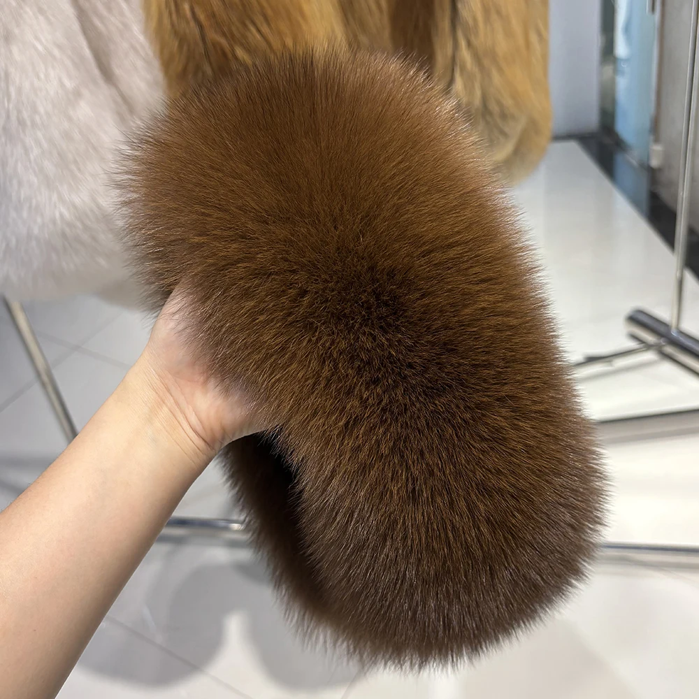YOLOAgain Real Fox Fur Headband Women Lady Warm Soft Good Elastic Genuine Fox Fur Ring Scarves