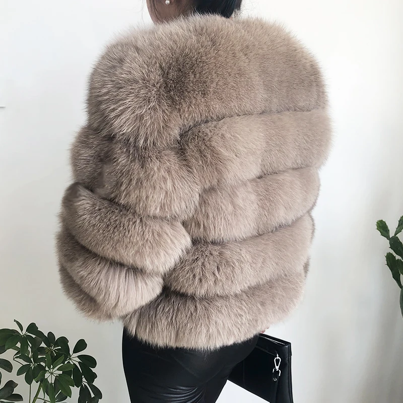 2026 New Style Real Fur Coat 100% Natural Fur Jacket Female Winter Warm Leather Fox Fur Coat High Quality Fur Vest
