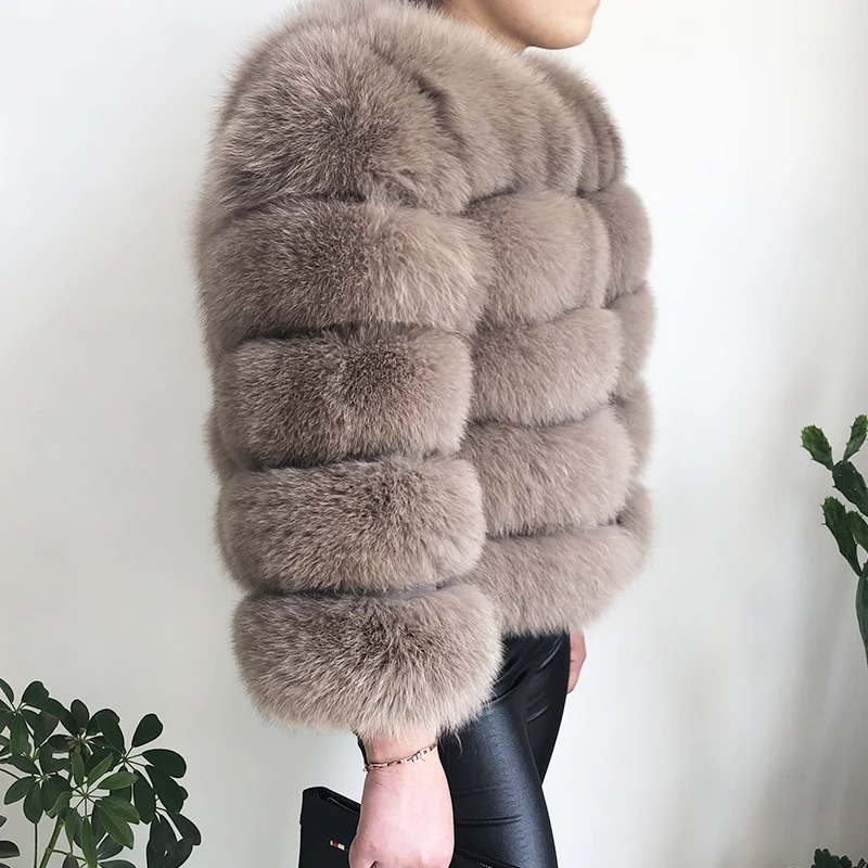 2026 New Style Real Fur Coat 100% Natural Fur Jacket Female Winter Warm Leather Fox Fur Coat High Quality Fur Vest