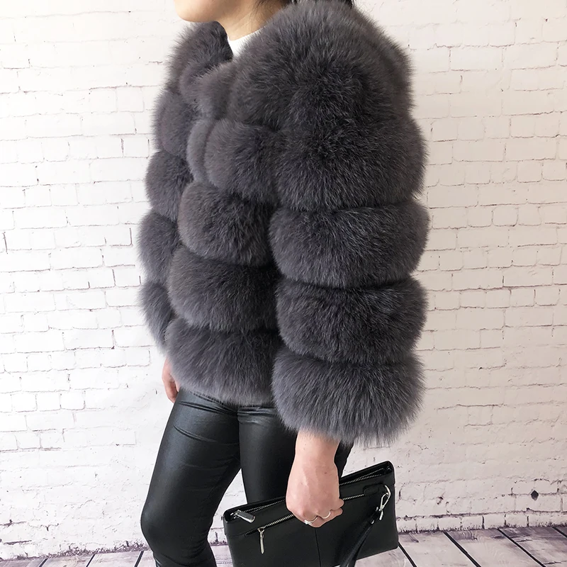 2026 New Style Real Fur Coat 100% Natural Fur Jacket Female Winter Warm Leather Fox Fur Coat High Quality Fur Vest