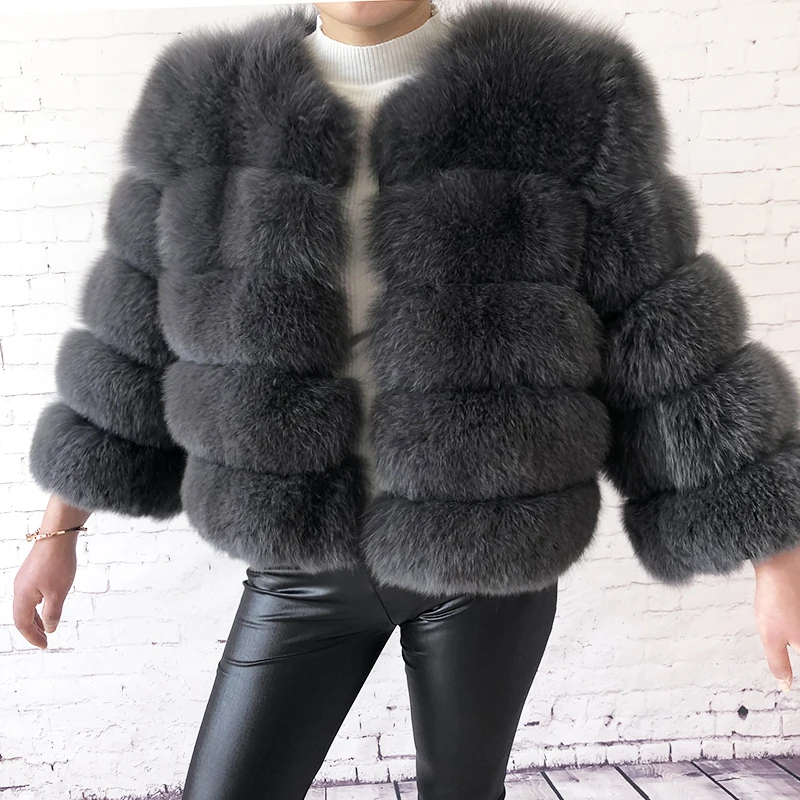 2026 New Style Real Fur Coat 100% Natural Fur Jacket Female Winter Warm Leather Fox Fur Coat High Quality Fur Vest