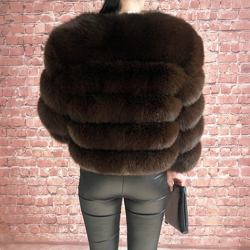 2026 New Style Real Fur Coat 100% Natural Fur Jacket Female Winter Warm Leather Fox Fur Coat High Quality Fur Vest