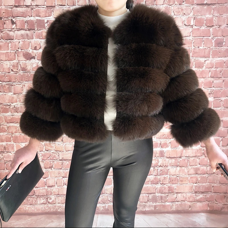 2026 New Style Real Fur Coat 100% Natural Fur Jacket Female Winter Warm Leather Fox Fur Coat High Quality Fur Vest
