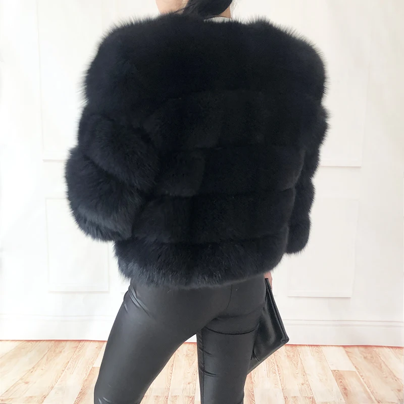 2026 New Style Real Fur Coat 100% Natural Fur Jacket Female Winter Warm Leather Fox Fur Coat High Quality Fur Vest