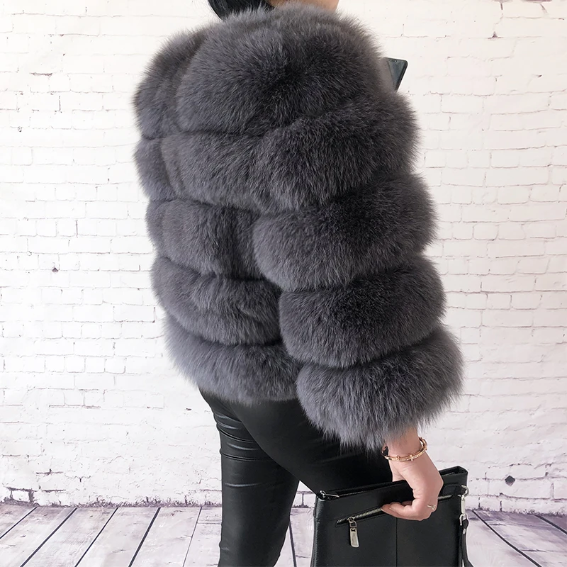 2026 New Style Real Fur Coat 100% Natural Fur Jacket Female Winter Warm Leather Fox Fur Coat High Quality Fur Vest