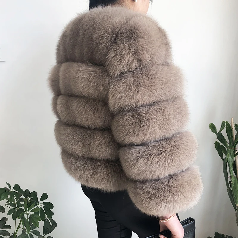 2026 New Style Real Fur Coat 100% Natural Fur Jacket Female Winter Warm Leather Fox Fur Coat High Quality Fur Vest