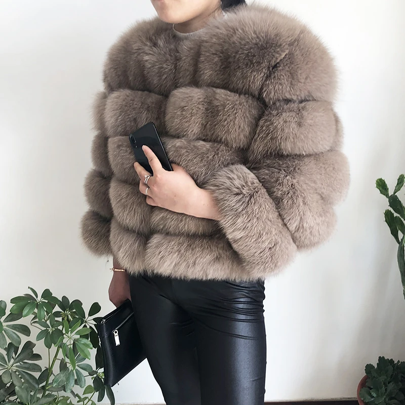2026 New Style Real Fur Coat 100% Natural Fur Jacket Female Winter Warm Leather Fox Fur Coat High Quality Fur Vest