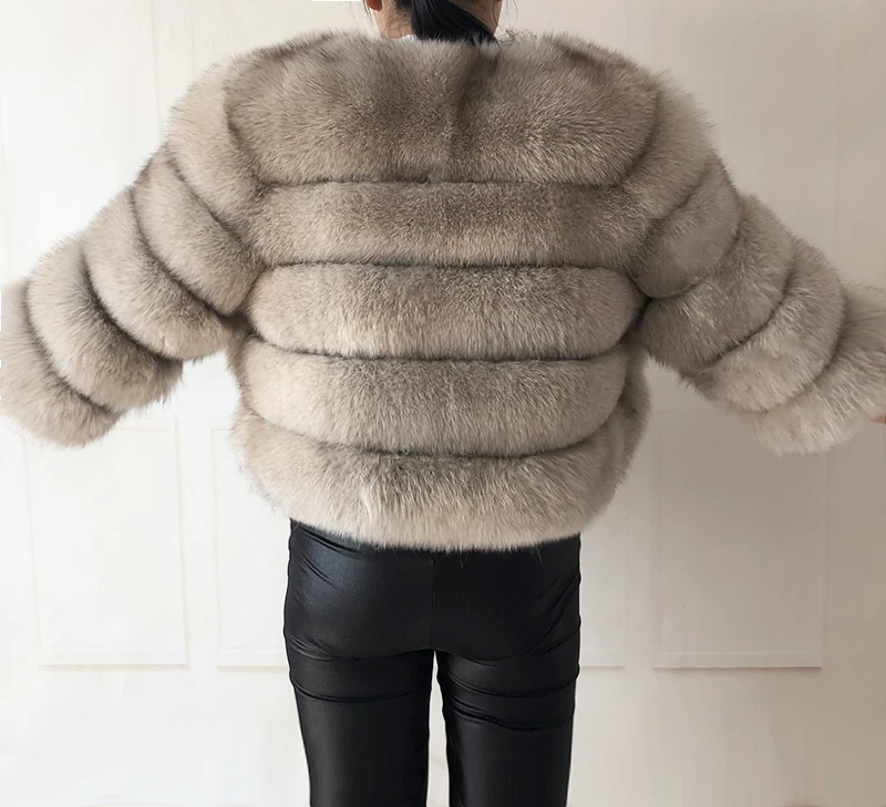 2026 New Style Real Fur Coat 100% Natural Fur Jacket Female Winter Warm Leather Fox Fur Coat High Quality Fur Vest