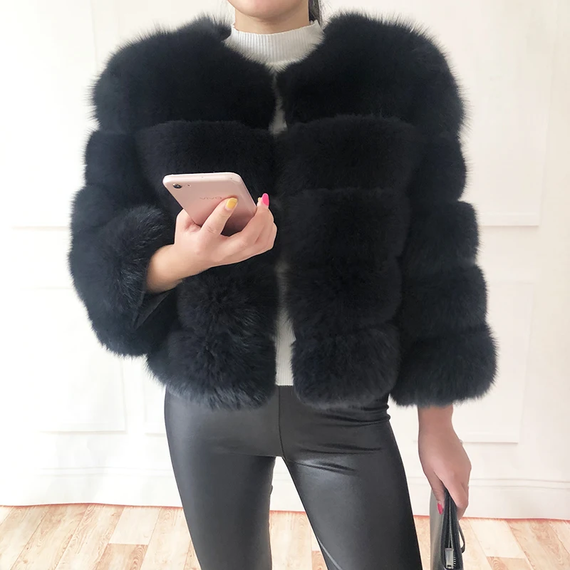 2026 New Style Real Fur Coat 100% Natural Fur Jacket Female Winter Warm Leather Fox Fur Coat High Quality Fur Vest