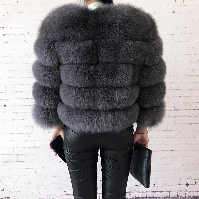 2026 New Style Real Fur Coat 100% Natural Fur Jacket Female Winter Warm Leather Fox Fur Coat High Quality Fur Vest