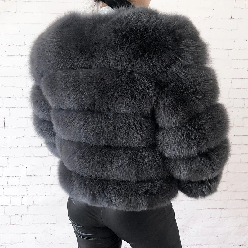2026 New Style Real Fur Coat 100% Natural Fur Jacket Female Winter Warm Leather Fox Fur Coat High Quality Fur Vest