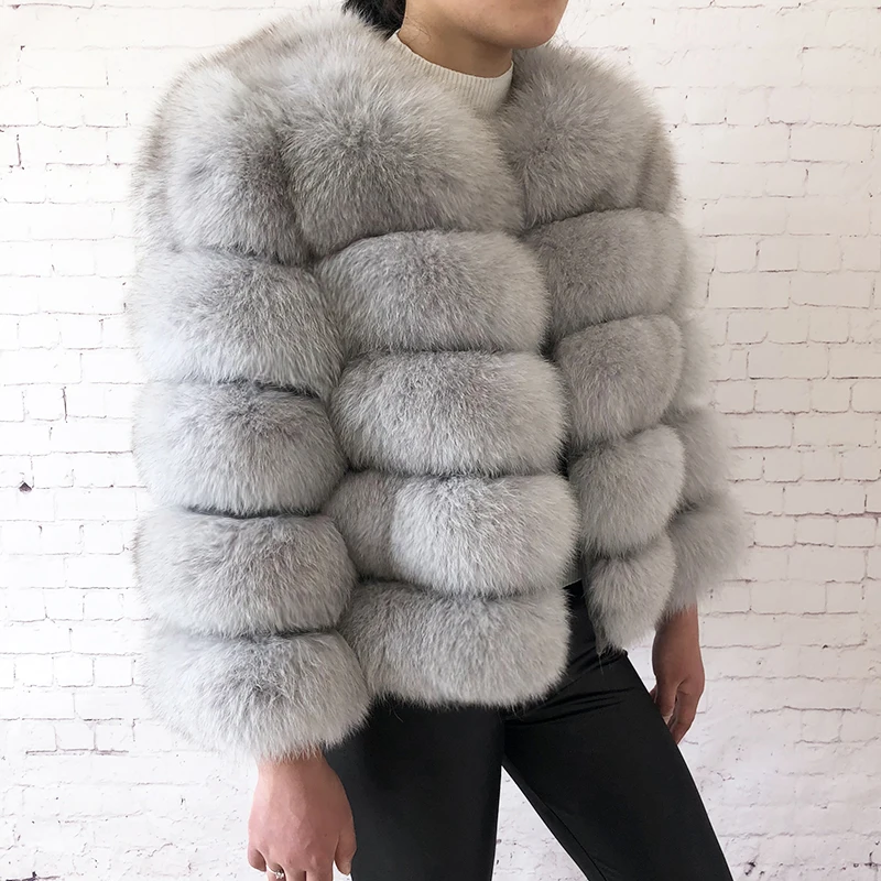 2026 New Style Real Fur Coat 100% Natural Fur Jacket Female Winter Warm Leather Fox Fur Coat High Quality Fur Vest