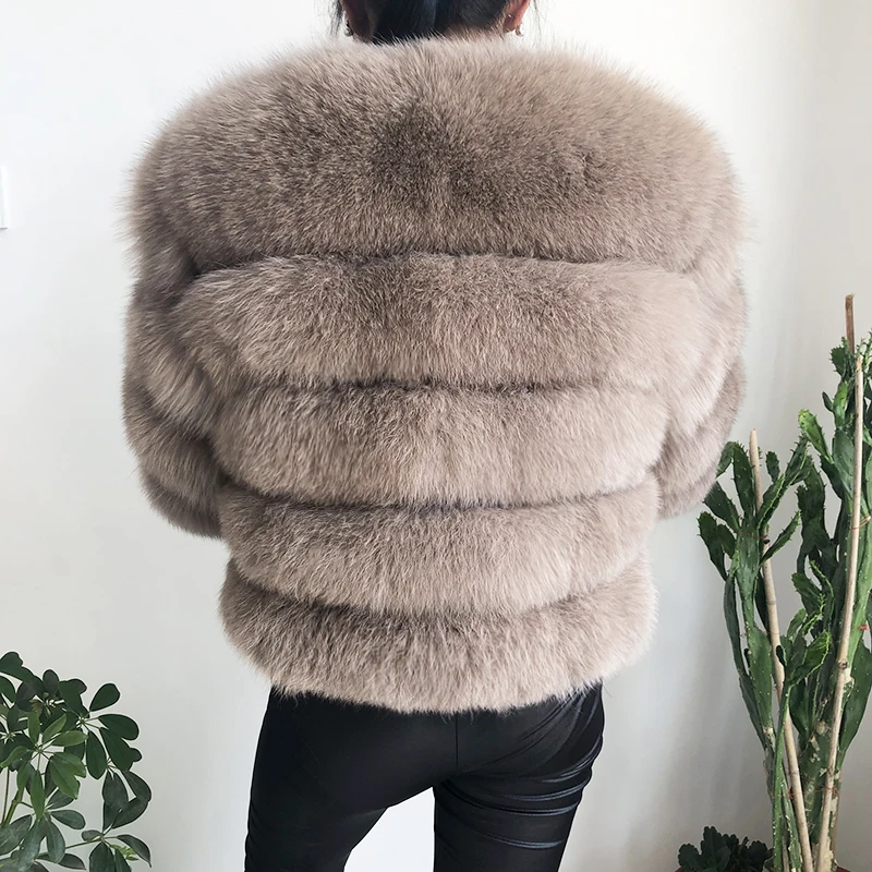 2026 New Style Real Fur Coat 100% Natural Fur Jacket Female Winter Warm Leather Fox Fur Coat High Quality Fur Vest