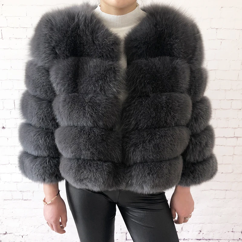 2026 New Style Real Fur Coat 100% Natural Fur Jacket Female Winter Warm Leather Fox Fur Coat High Quality Fur Vest
