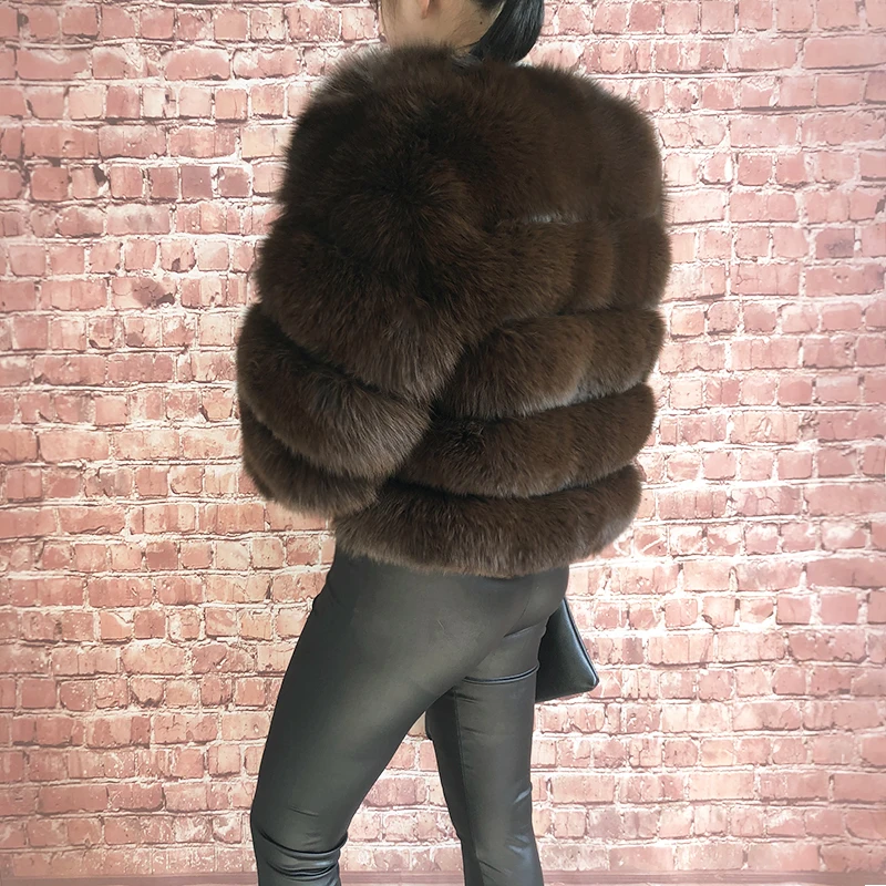 2026 New Style Real Fur Coat 100% Natural Fur Jacket Female Winter Warm Leather Fox Fur Coat High Quality Fur Vest