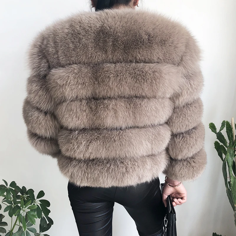 2026 New Style Real Fur Coat 100% Natural Fur Jacket Female Winter Warm Leather Fox Fur Coat High Quality Fur Vest