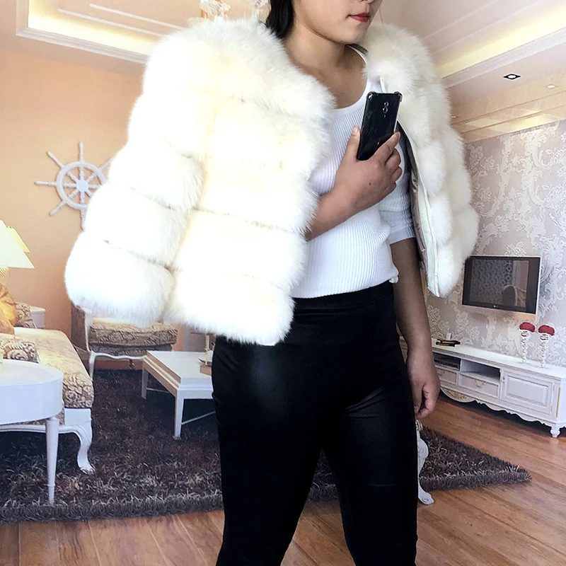 2026 New Style Real Fur Coat 100% Natural Fur Jacket Female Winter Warm Leather Fox Fur Coat High Quality Fur Vest